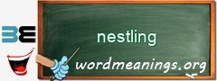 WordMeaning blackboard for nestling